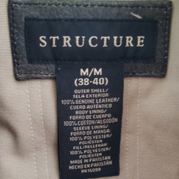 Structure Black Heavyweight Shirt Jacket with Stand-Up Collar - Picture 2 of 4